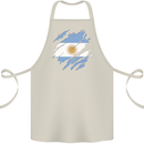 Torn Argentina Flag Argentinian Day Football Cotton Apron 100% Organic Natural
