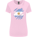 Torn Argentina Flag Argentinian Day Football Womens Wider Cut T-Shirt Light Pink