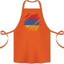 Torn Armenia Flag Armenian Day Football Cotton Apron 100% Organic Orange