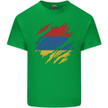 Torn Armenia Flag Armenian Day Football Kids T-Shirt Childrens Irish Green