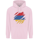 Torn Armenia Flag Armenian Day Football Mens 80% Cotton Hoodie Light Pink
