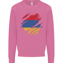 Torn Armenia Flag Armenian Day Football Mens Sweatshirt Jumper Azalea