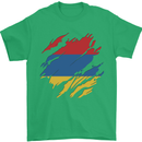 Torn Armenia Flag Armenian Day Football Mens T-Shirt 100% Cotton Irish Green