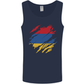 Torn Armenia Flag Armenian Day Football Mens Vest Tank Top Navy Blue
