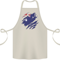 Torn Australia Flag Australian Day Football Cotton Apron 100% Organic Natural