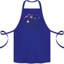 Torn Australia Flag Australian Day Football Cotton Apron 100% Organic Royal Blue
