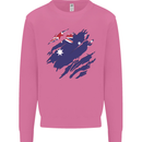 Torn Australia Flag Australian Day Football Mens Sweatshirt Jumper Azalea