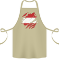 Torn Austria Flag Austrian Day Football Cotton Apron 100% Organic Khaki