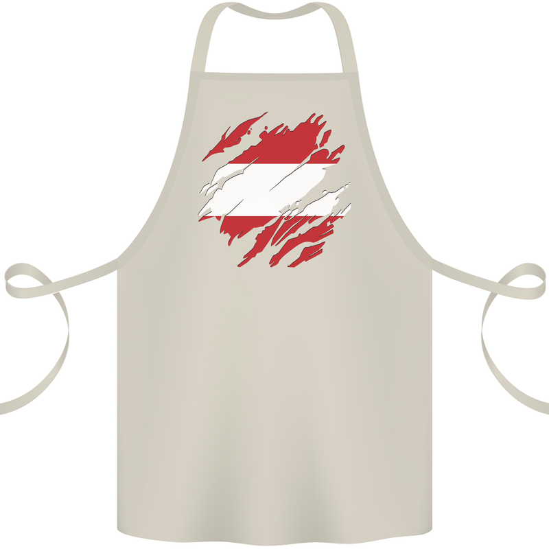 Torn Austria Flag Austrian Day Football Cotton Apron 100% Organic Natural