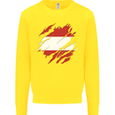 Torn Austria Flag Austrian Day Football Kids Sweatshirt Jumper Yellow