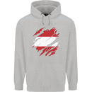 Torn Austria Flag Austrian Day Football Mens 80% Cotton Hoodie Sports Grey