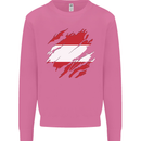 Torn Austria Flag Austrian Day Football Mens Sweatshirt Jumper Azalea