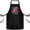 Torn Azerbaijan Flag Azerbaijani Day Football Cotton Apron 100% Organic Black