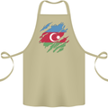 Torn Azerbaijan Flag Azerbaijani Day Football Cotton Apron 100% Organic Khaki