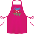 Torn Azerbaijan Flag Azerbaijani Day Football Cotton Apron 100% Organic Pink
