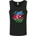 Torn Azerbaijan Flag Azerbaijani Day Football Mens Vest Tank Top Black