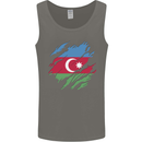 Torn Azerbaijan Flag Azerbaijani Day Football Mens Vest Tank Top Charcoal