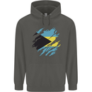 Torn Bahamas Flag Bahamians Day Football Childrens Kids Hoodie Storm Grey
