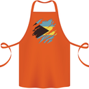 Torn Bahamas Flag Bahamians Day Football Cotton Apron 100% Organic Orange