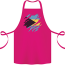 Torn Bahamas Flag Bahamians Day Football Cotton Apron 100% Organic Pink