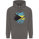 Torn Bahamas Flag Bahamians Day Football Mens 80% Cotton Hoodie Charcoal