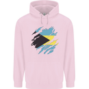 Torn Bahamas Flag Bahamians Day Football Mens 80% Cotton Hoodie Light Pink