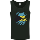 Torn Bahamas Flag Bahamians Day Football Mens Vest Tank Top Black