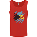 Torn Bahamas Flag Bahamians Day Football Mens Vest Tank Top Red