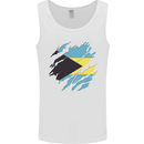Torn Bahamas Flag Bahamians Day Football Mens Vest Tank Top White