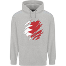 Torn Bahrain Flag Bahraini Day Football Childrens Kids Hoodie Sports Grey