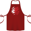 Torn Bahrain Flag Bahraini Day Football Cotton Apron 100% Organic Maroon