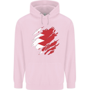Torn Bahrain Flag Bahraini Day Football Mens 80% Cotton Hoodie Light Pink