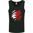 Torn Bahrain Flag Bahraini Day Football Mens Vest Tank Top Black