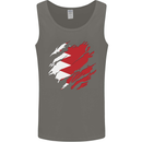 Torn Bahrain Flag Bahraini Day Football Mens Vest Tank Top Charcoal