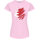 Torn Bahrain Flag Bahraini Day Football Womens Petite Cut T-Shirt Light Pink