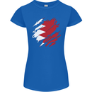 Torn Bahrain Flag Bahraini Day Football Womens Petite Cut T-Shirt Royal Blue