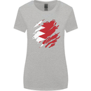 Torn Bahrain Flag Bahraini Day Football Womens Wider Cut T-Shirt Sports Grey