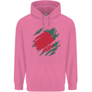 Torn Bangladesh Flag Bangladeshi Day Football Childrens Kids Hoodie Azalea