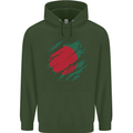 Torn Bangladesh Flag Bangladeshi Day Football Childrens Kids Hoodie Forest Green