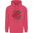Torn Bangladesh Flag Bangladeshi Day Football Childrens Kids Hoodie Heliconia