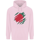 Torn Bangladesh Flag Bangladeshi Day Football Childrens Kids Hoodie Light Pink