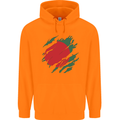 Torn Bangladesh Flag Bangladeshi Day Football Childrens Kids Hoodie Orange