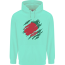Torn Bangladesh Flag Bangladeshi Day Football Childrens Kids Hoodie Peppermint