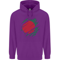 Torn Bangladesh Flag Bangladeshi Day Football Childrens Kids Hoodie Purple