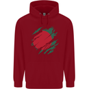 Torn Bangladesh Flag Bangladeshi Day Football Childrens Kids Hoodie Red