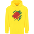 Torn Bangladesh Flag Bangladeshi Day Football Childrens Kids Hoodie Yellow