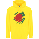 Torn Bangladesh Flag Bangladeshi Day Football Childrens Kids Hoodie Yellow