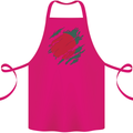 Torn Bangladesh Flag Bangladeshi Day Football Cotton Apron 100% Organic Pink