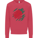 Torn Bangladesh Flag Bangladeshi Day Football Kids Sweatshirt Jumper Heliconia