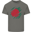 Torn Bangladesh Flag Bangladeshi Day Football Kids T-Shirt Childrens Charcoal
